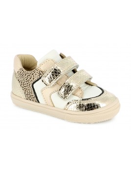 BASKETS CUIR VELCROS...