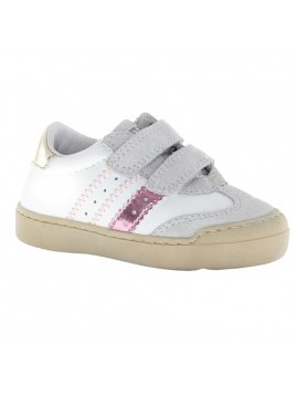 BASKETS CUIR VELCROS...