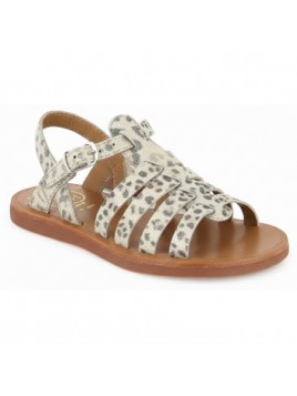 SANDALES CUIR POM D'API...