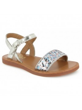 SANDALES CUIR POM D'API...