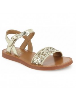 SANDALES CUIR POM D'API...