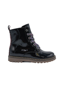 BOTTINES CUIR VERNIS LACETS...