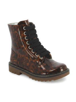 BOTTINES LACETS ZIP POM...