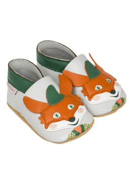 CHAUSSONS CUIR SOUPLE LAIT...